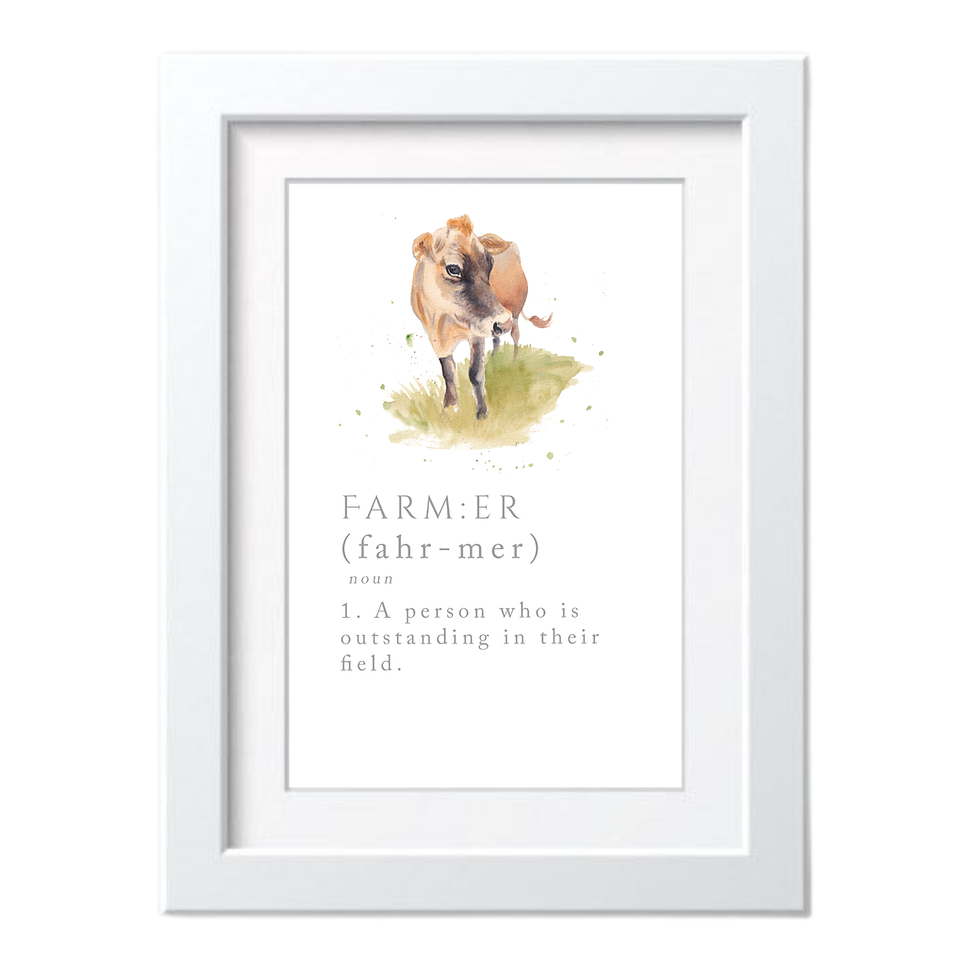 farmer definition, jersey cow