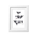 trio of friesian cows