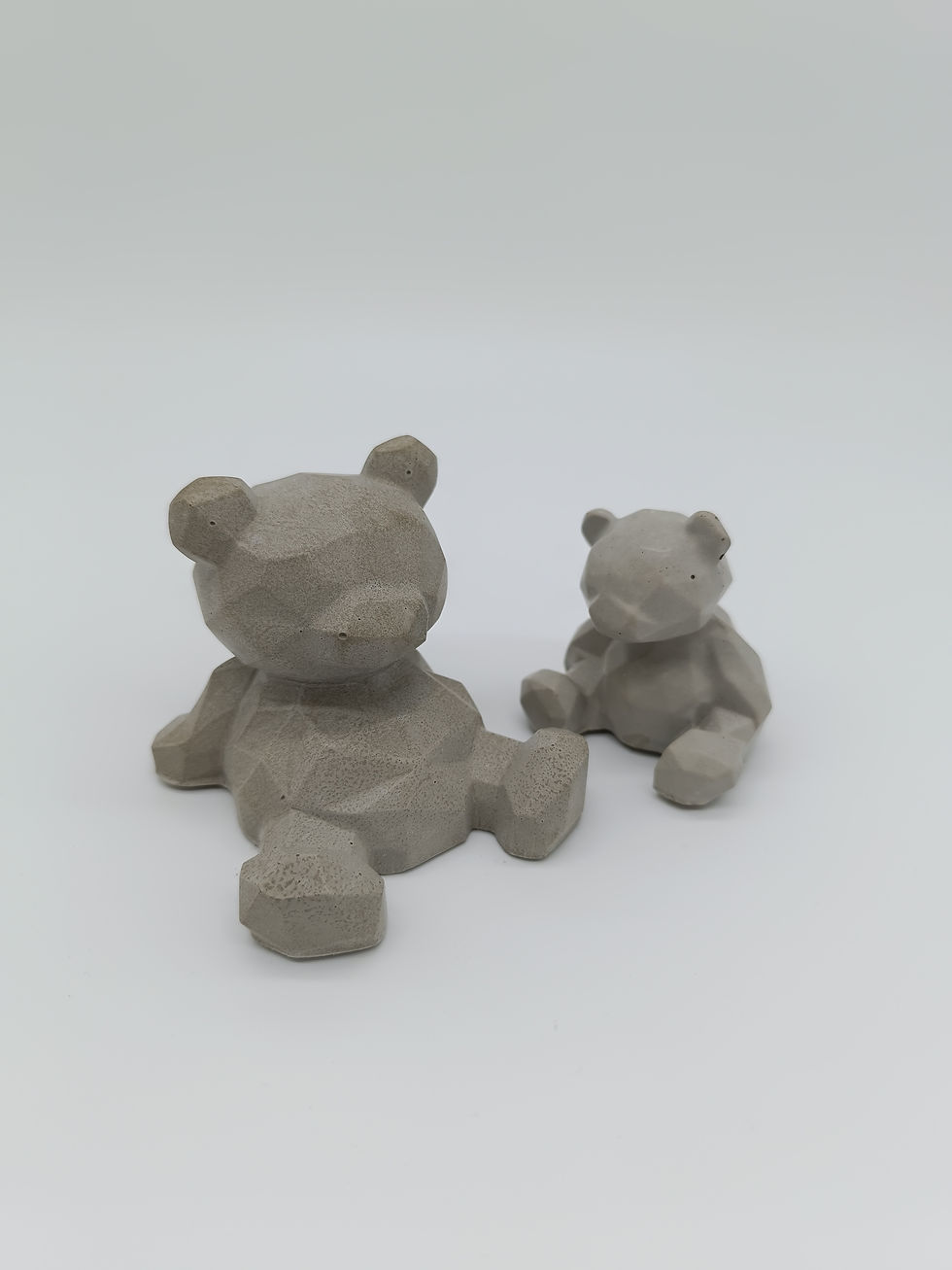 Figur Bärchen, Dekoration aus Beton, zwei Bären, Deko