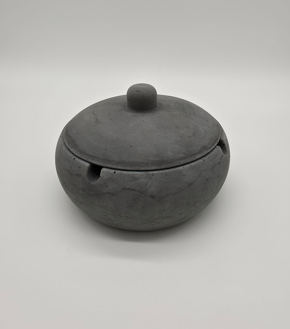 Dekorativer Aschenbecher Aus Beton - Modernes Design Für Innen & Außen