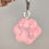 Miniature : Boucles d'oreilles patte chat rose phosphorescent 