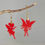 Miniature : Boucles d'oreilles fée papillon rouge