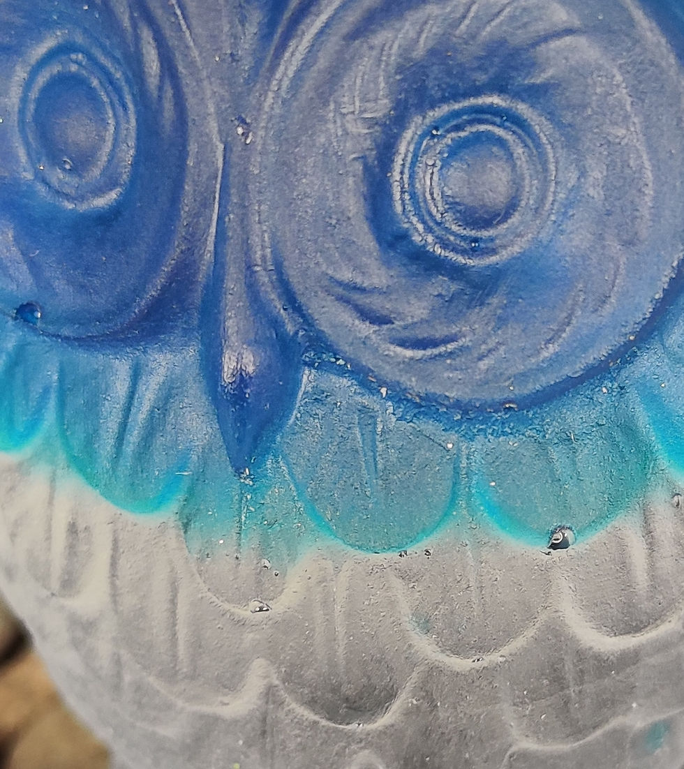 Miniature : Hibou bleu et transparent 