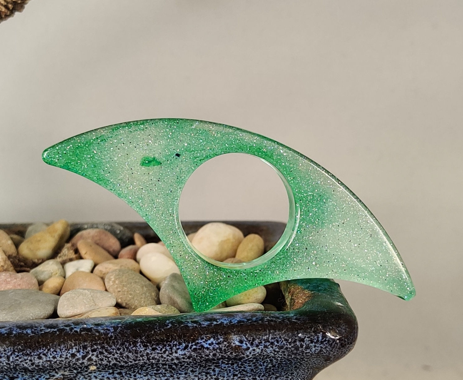 Maintien de page demi cercle vert 