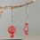 Miniature : Boucles d'oreilles chat rouge