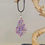 Miniature : Collier losange cristal paillettes violettes 