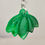 Miniature : Boucles d'oreilles lotus vert