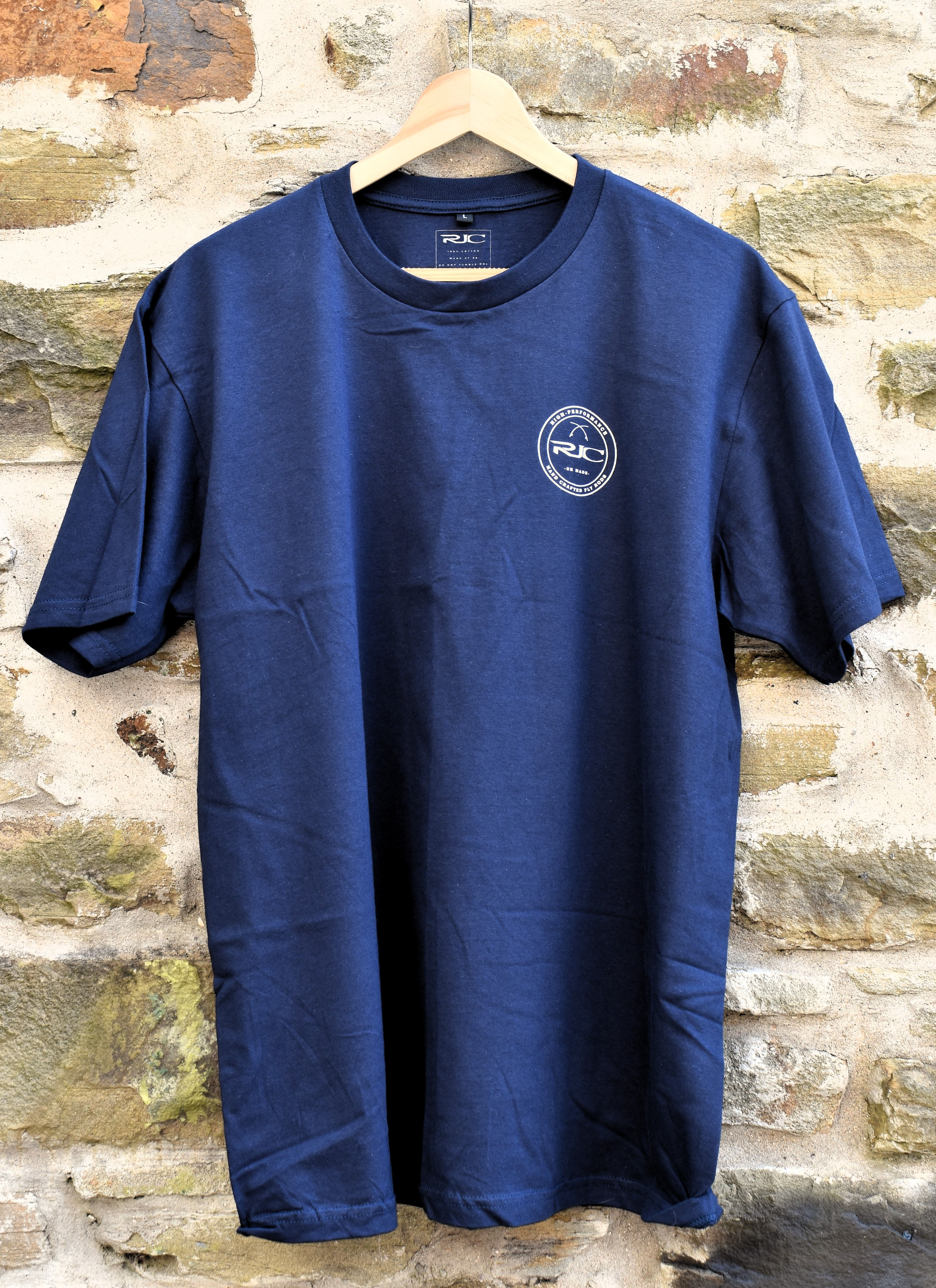 RJC 100% Organic Cotton T-shirt Navy/White
