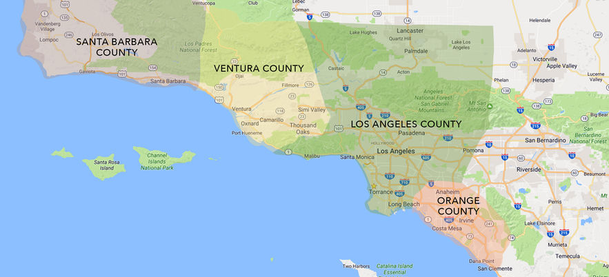 Map of Southern California