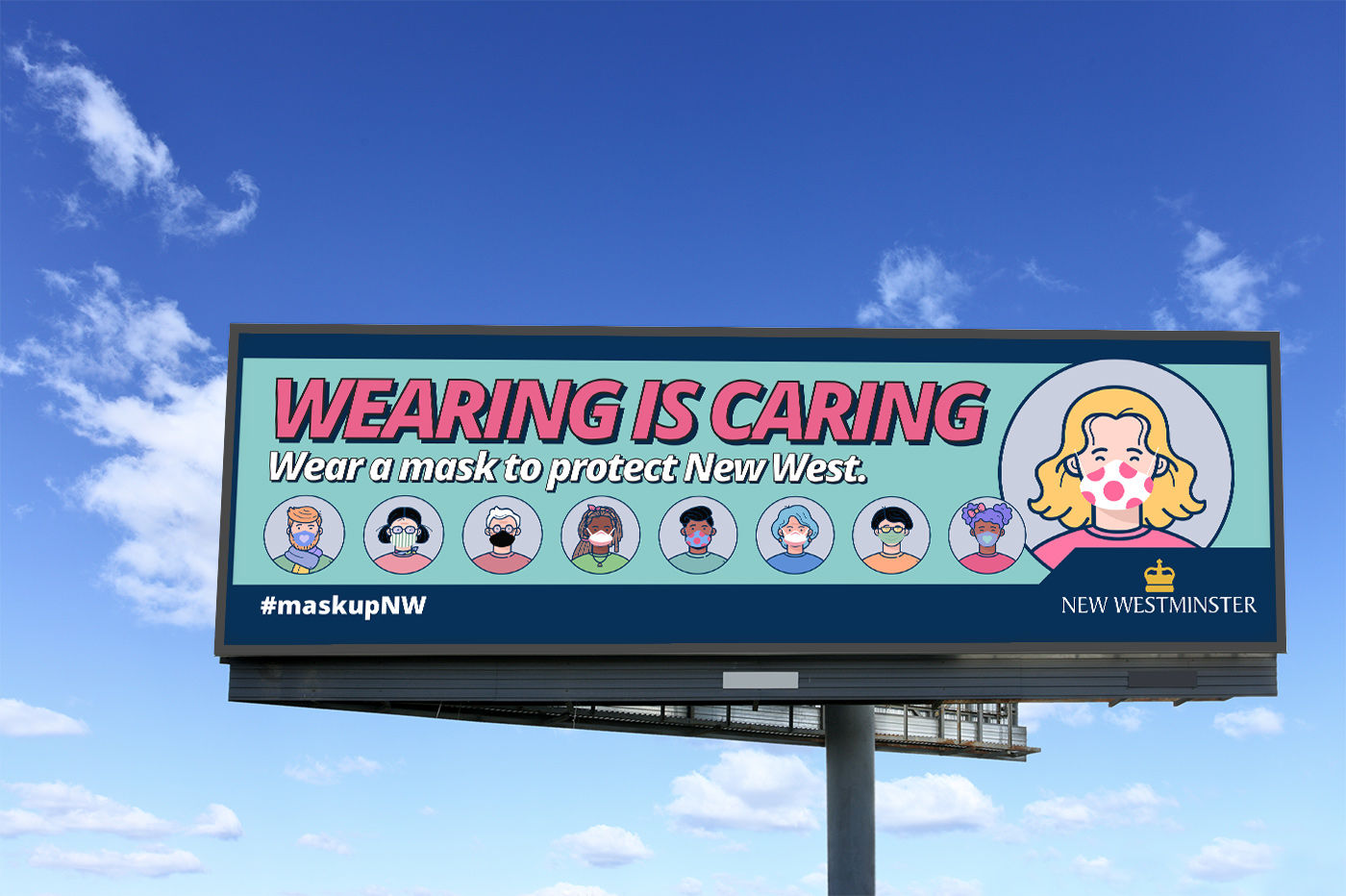 City of New Westminster Wearing is Caring Campaign Material