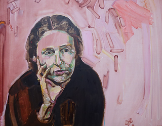 The Iris Project 2015, oil on board, 610mm x 600mm