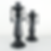 74. Black Crystal Candelabras