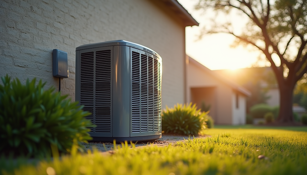 Central AC unit installed outside a residential home in San Antonio