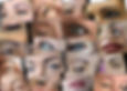 Collage of aesthetic brows, eyes and lips