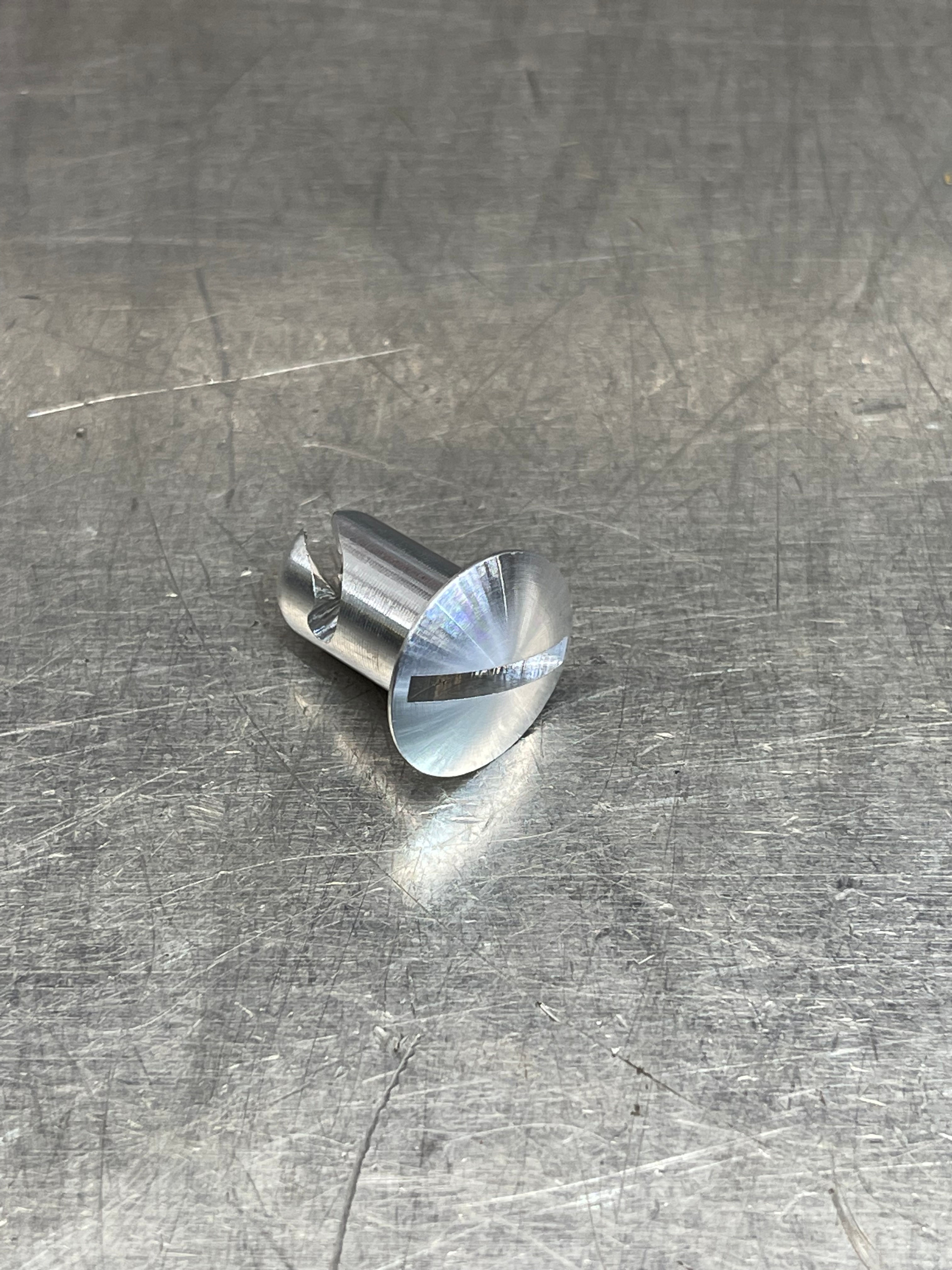 7/16" Aluminum Slotted Oval Head - .550" Grip