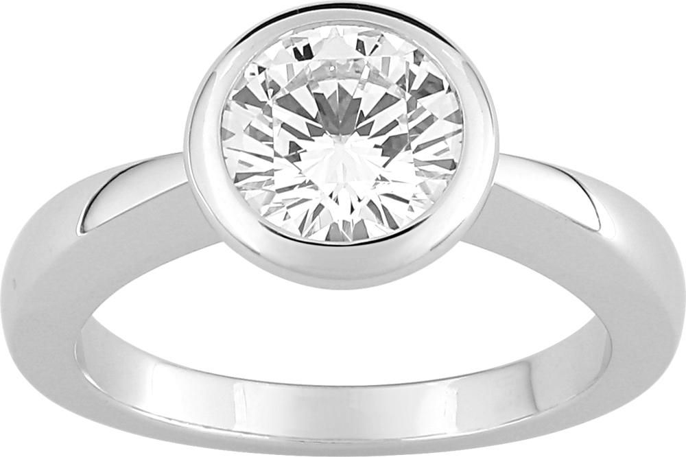 Solitaire diamant naturel · 18 ct · EA005PGB1