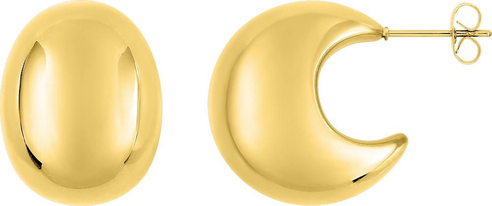 Boucles d’oreilles acier doré – 62435629