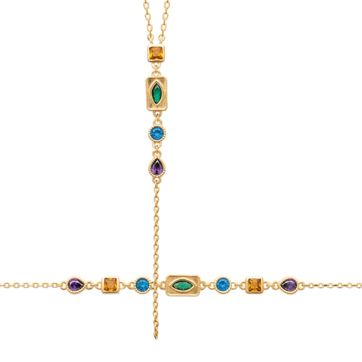 Bracelet ou collier en plaqué or — CN-974339