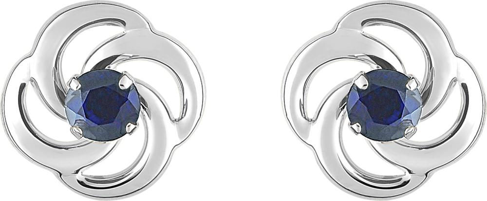Boucles d’oreilles · Or blanc 750‰ · Saphir · 5228SA716GS