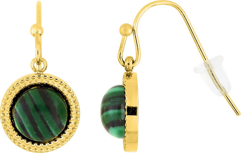 Boucles d’oreilles acier doré – 62435153