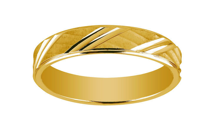 Alliance fantaisie mate · 4 mm · 18 ct · 2113930