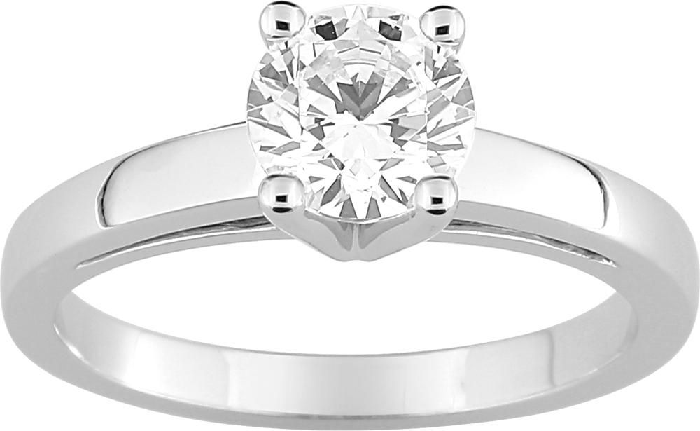 Solitaire diamant naturel · 18 ct · EA002NGB2