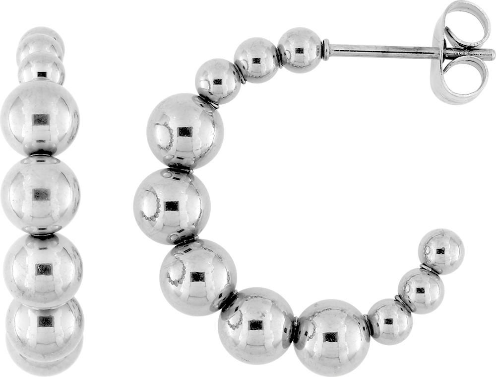 Boucles d’oreilles acier – 62435434