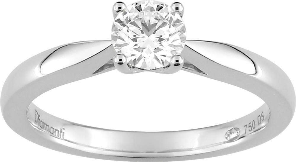 Solitaire diamant de synthèse · 18 ct · DS1002.21