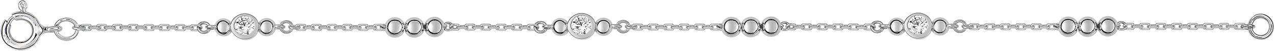 Bracelet argent 925 rhodié – 62ABA144Z18