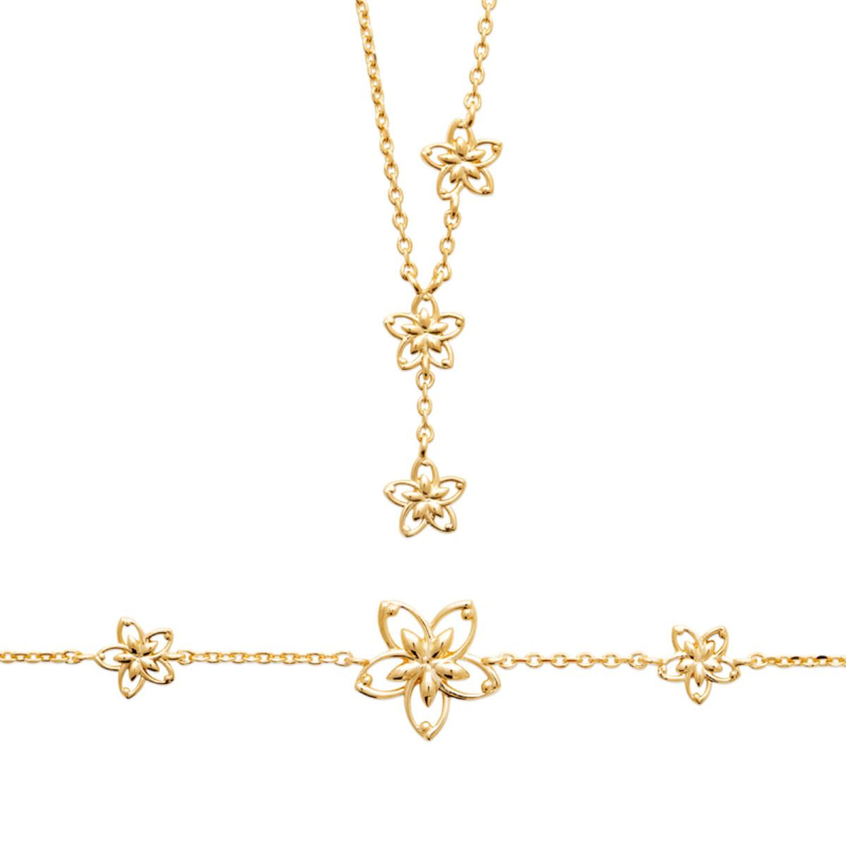 Bracelet ou collier en plaqué or — CN-922248
