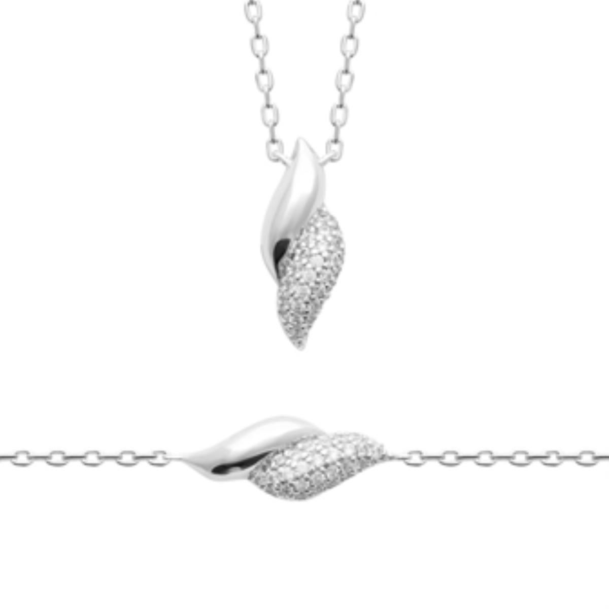 Bracelet ou collier en argent 925 rhodié — CN-874137