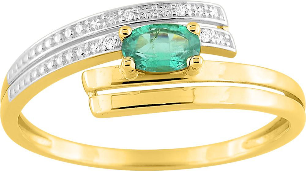 Bague émeraude · 9 ct · 194102.E3