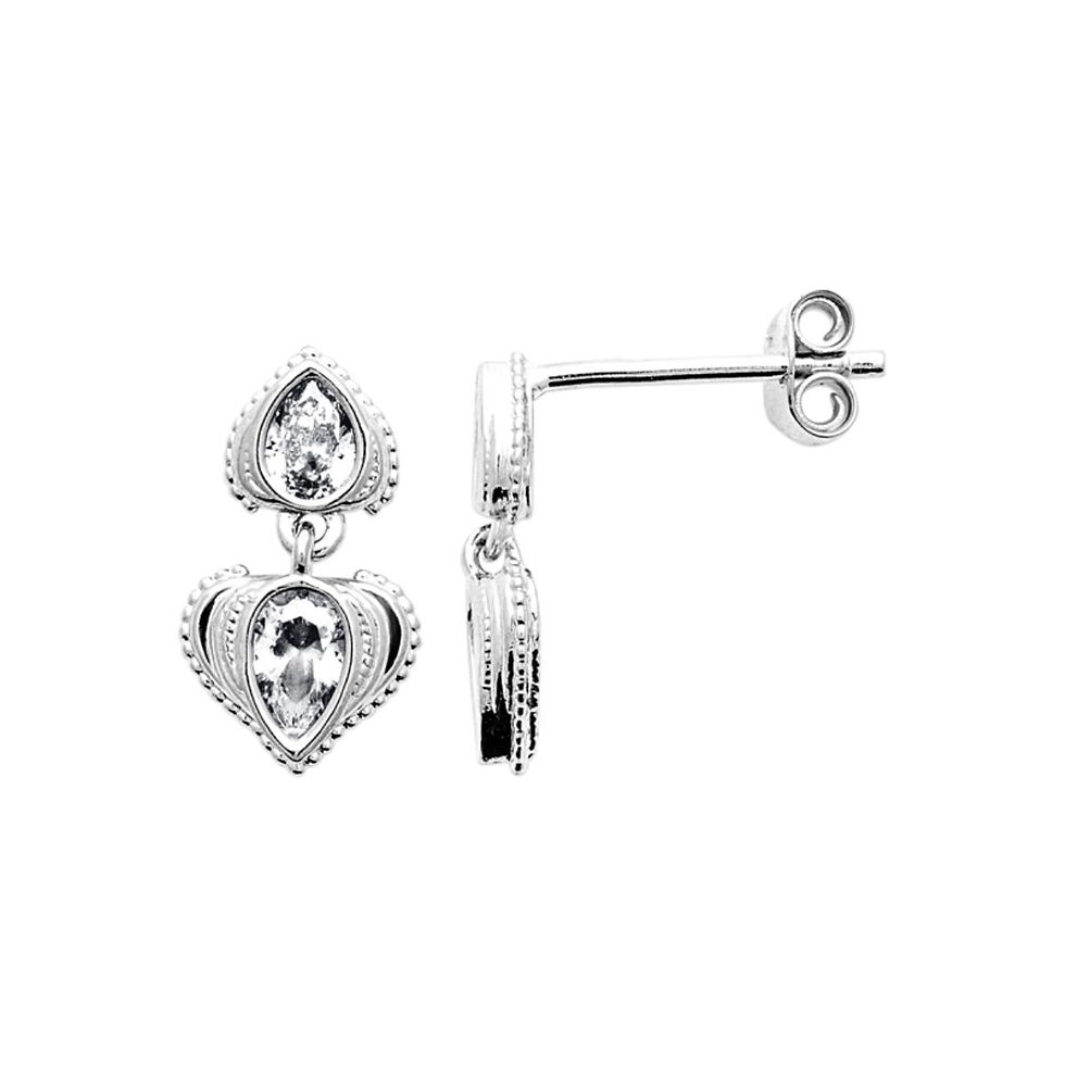 Miniature : Boucles d’oreilles en argent 925 rhodié — CN-13090310