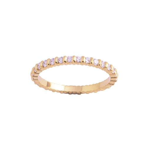 Alliance tour complet diamants serti barrettes · 2 mm · 291502000