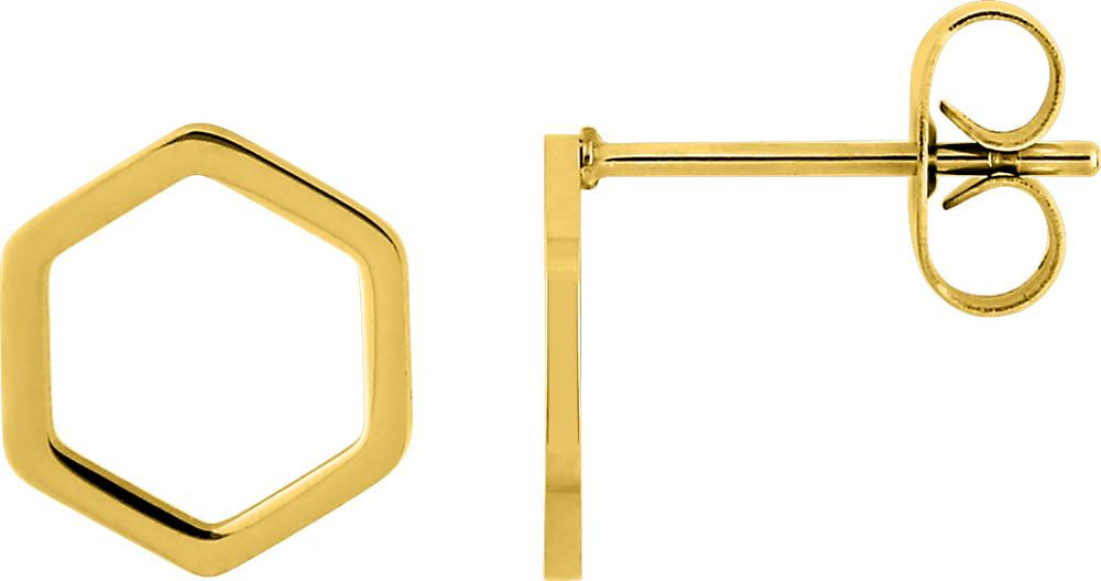 Boucles d’oreilles acier doré – 62435125