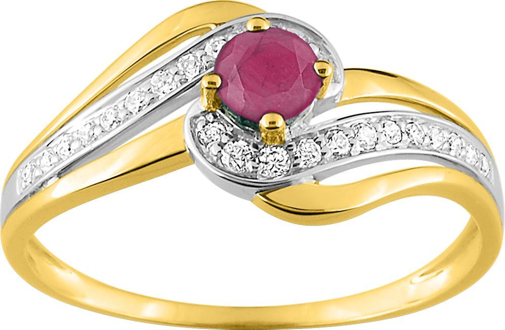 Bague rubis · 9 ct · 09PE56BRZ