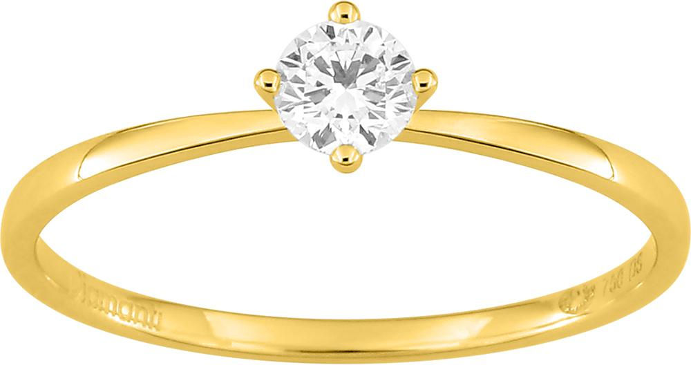 Solitaire diamant de synthèse · 18 ct · DS1144.20
