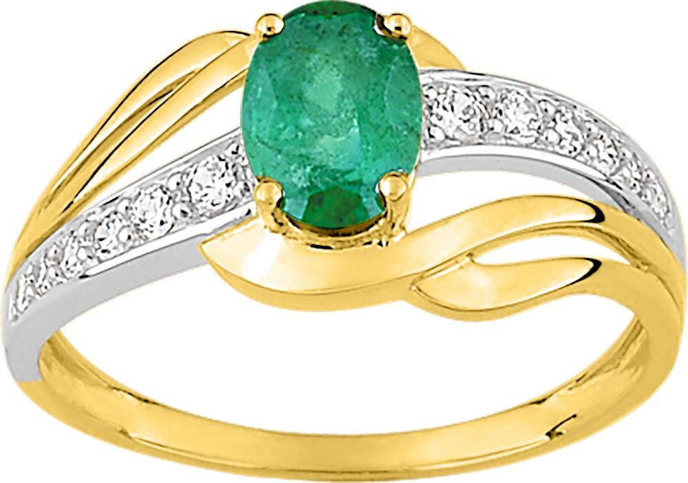 Bague émeraude · 9 ct · 09PE60BEZ