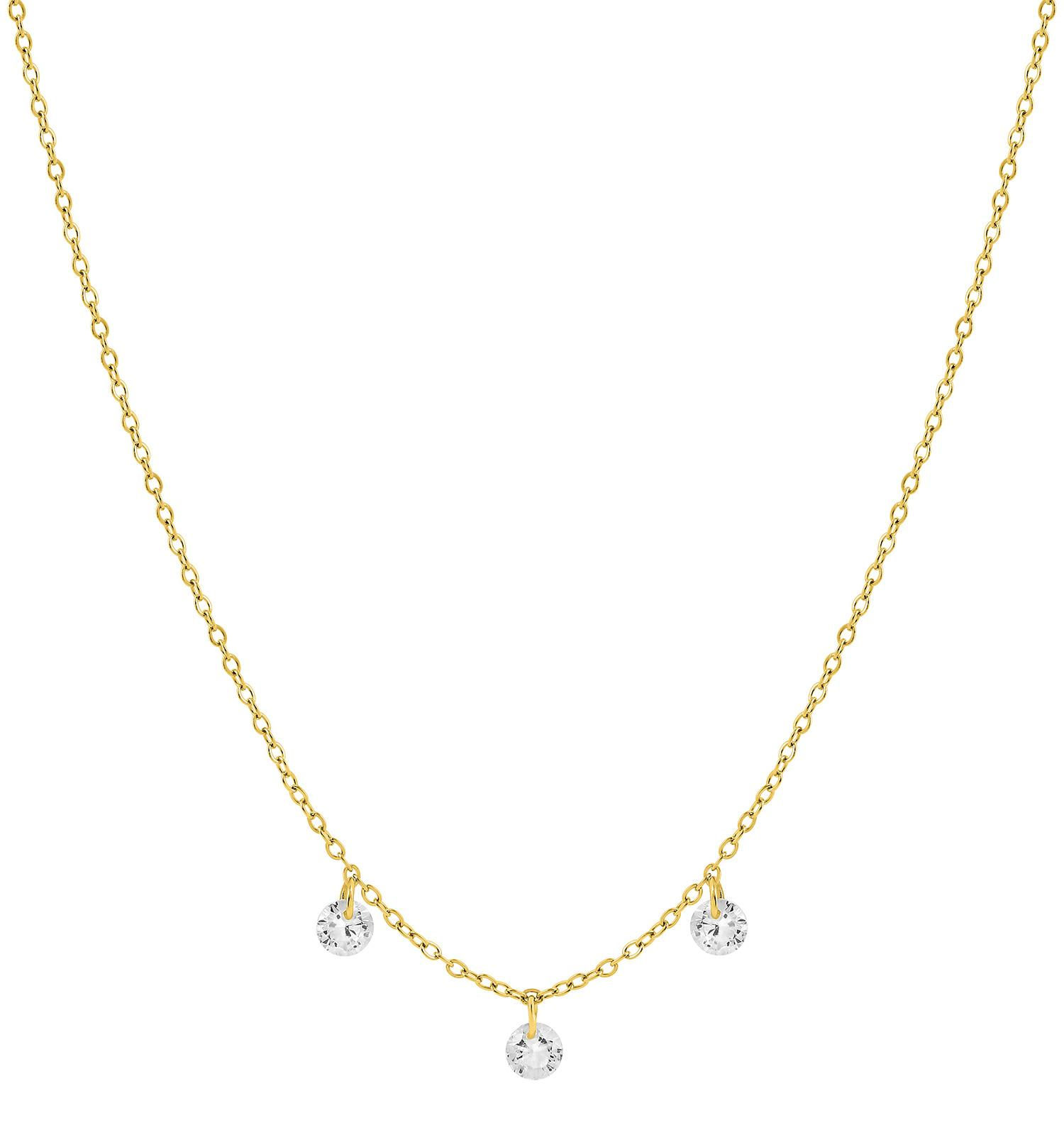 Collier acier doré – 62432706