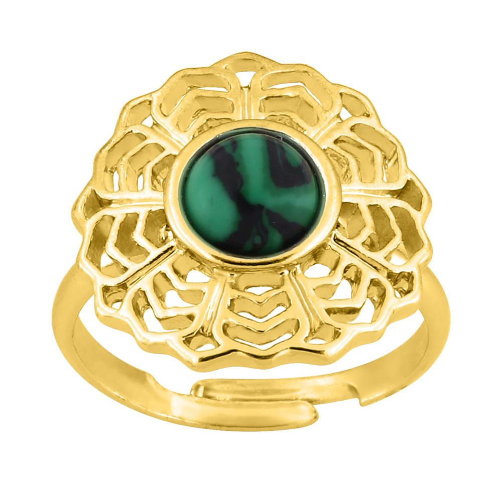 Bague acier doré – 62437234