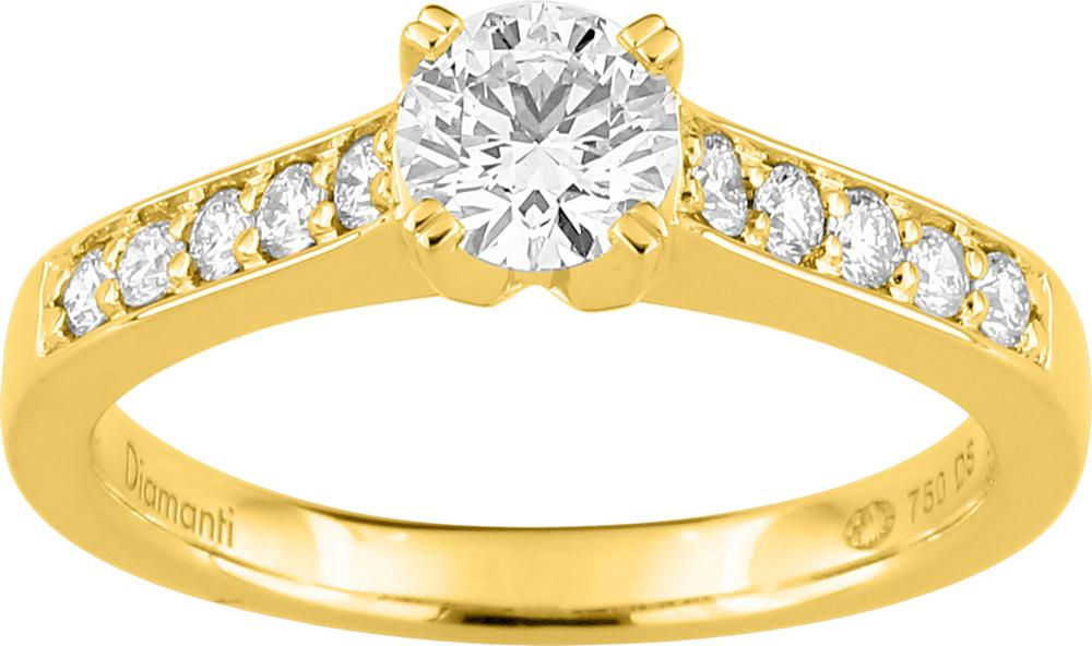 Solitaire diamant de synthèse · 18 ct · DS1031.20