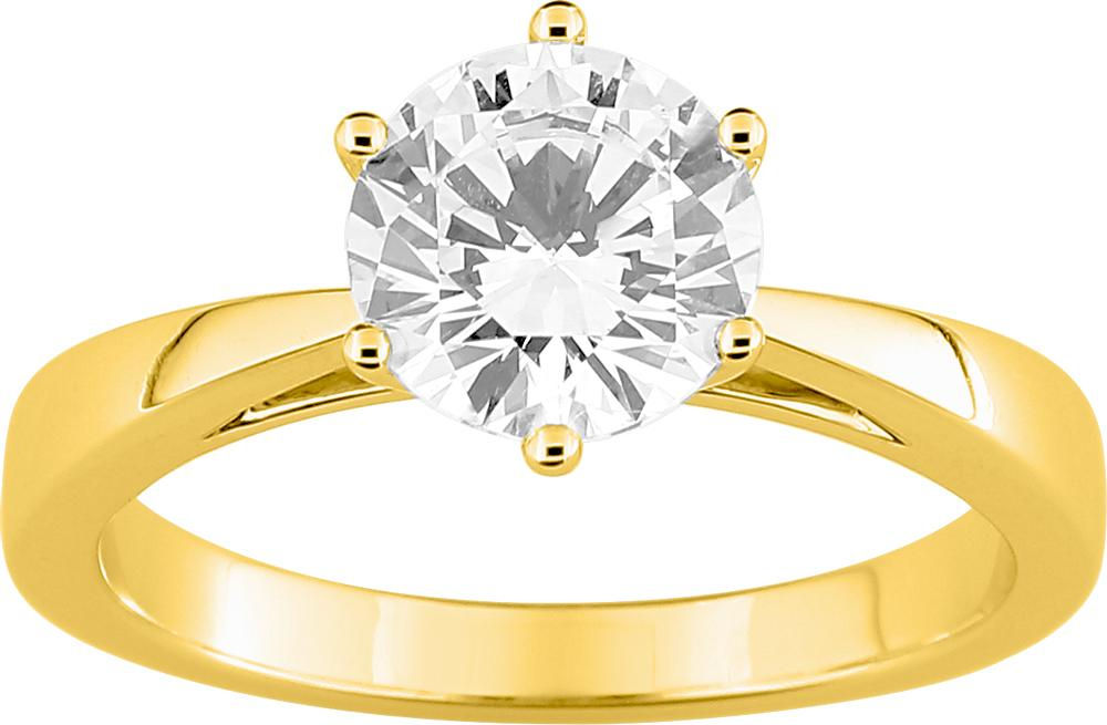 Solitaire diamant naturel · 18 ct · EA003PJB2