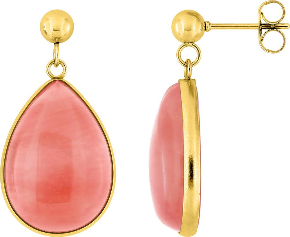 Boucles d’oreilles acier doré – 62435715