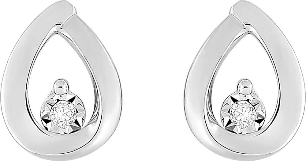 Boucles d’oreilles · Or blanc 750‰ · Diamant · 52QZ219GB4