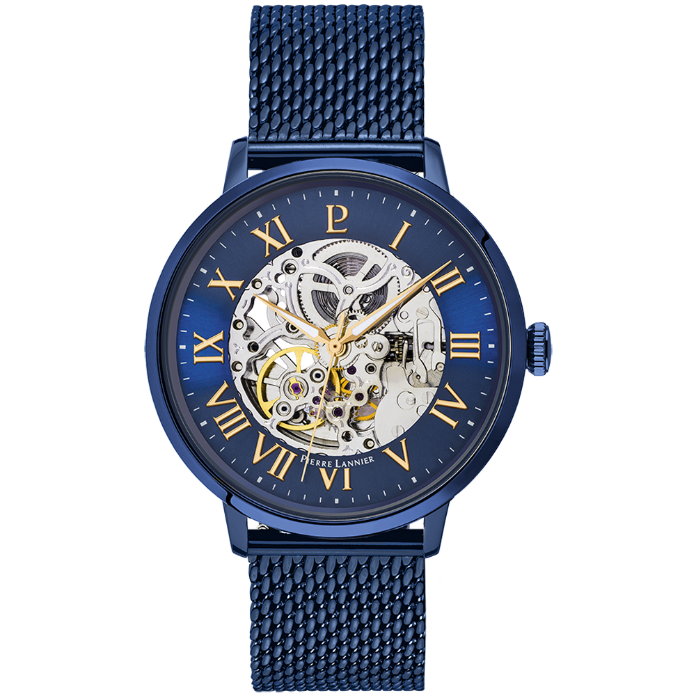Pierre Lannier Automatic Homme, bleu — 318B468