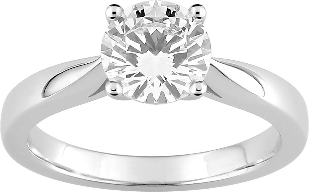Solitaire diamant naturel · 18 ct · EA001PGB1