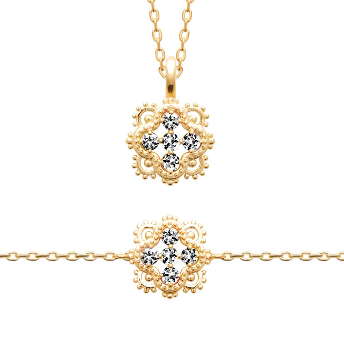 Bracelet ou collier en plaqué or — CN-974409