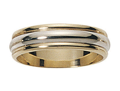 Alliance bicolore polie · 6 mm · 2011819