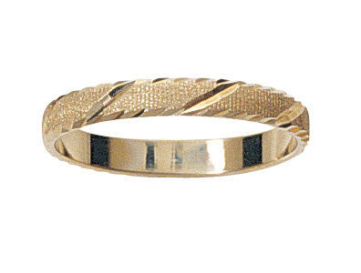 Alliance fantaisie mate · 3 mm · 18 ct · 209230