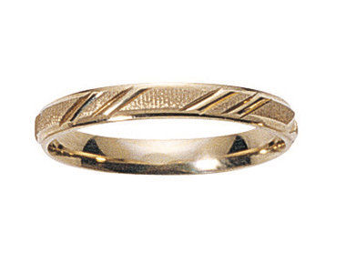 Alliance fantaisie mate · 3 mm · 18 ct · 2112100